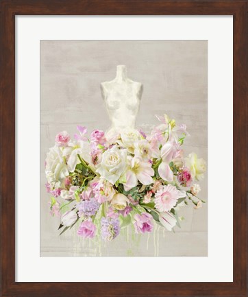 Framed Dressed in Flowers I Print