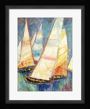 Framed Vele a Colori II Print