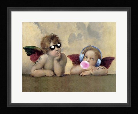 Framed Leisure Time, Angels Print