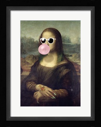 Framed Leisure Time, Monna Lisa Print