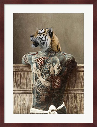 Framed Traditional Tattoo II Print