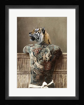 Framed Traditional Tattoo II Print