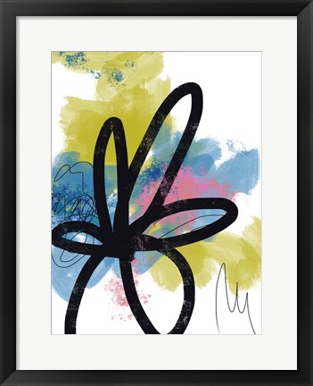 Framed Pop Flower No. 1 Print