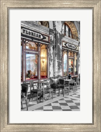 Framed Caffe Florian, Venezia Print