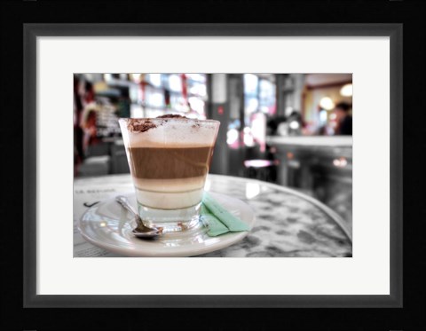 Framed Capuccino, Montmartre Print