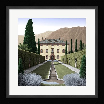Framed Villa Balbiano No. 3 Print