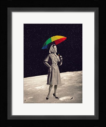 Framed Moon Walk Print