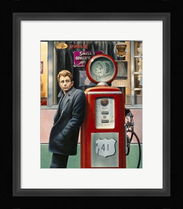 Framed James Dean PG Print