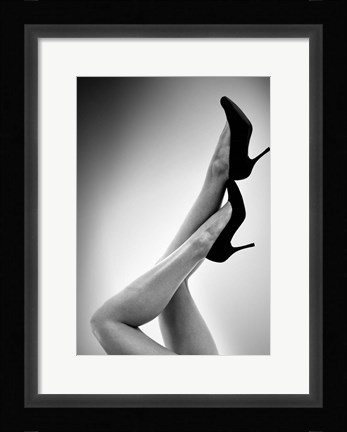 Framed Fashion Red 3 Print