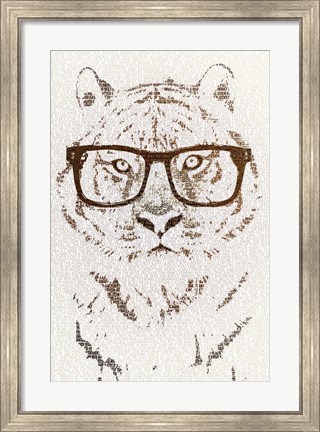 Framed Hipster Tiger Print
