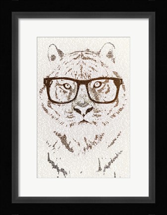 Framed Hipster Tiger Print