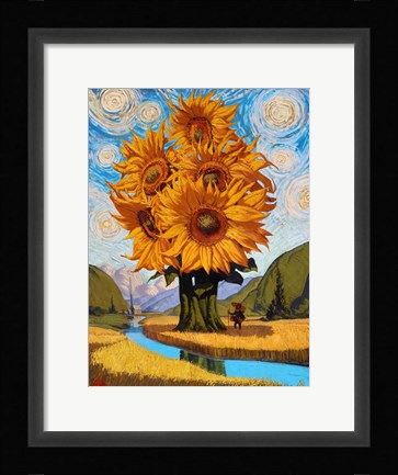 Framed In The Valley Print