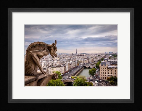 Framed Guardian of the City I Print