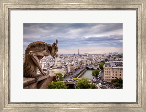 Framed Guardian of the City I Print