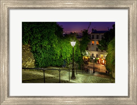 Framed Montmartre Steps Print