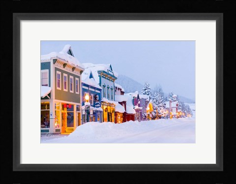 Framed Elk Avenue Morning Glow Print