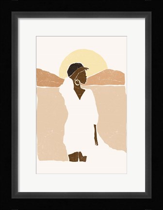 Framed Boho Landscape I Print