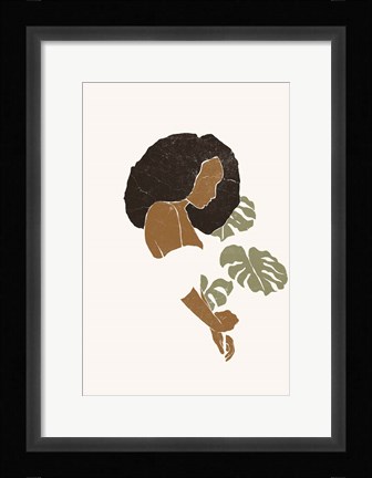 Framed Boho Monstera Leaves I Print