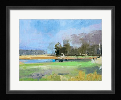 Framed Odiorne Point Tree Line II Print