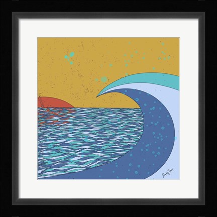 Framed Big Wave Print