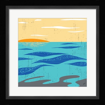 Framed Calm Surf Print