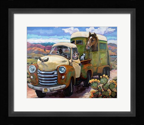 Framed Git Along Lil Dogies Print