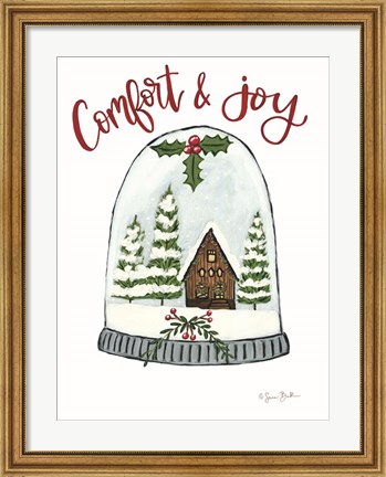Framed Comfort and Joy Cabin Print