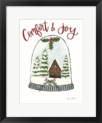Framed Comfort and Joy Cabin Print
