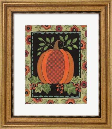 Framed Framed Patterned Pumpkin Print