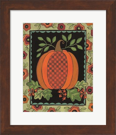 Framed Framed Patterned Pumpkin Print