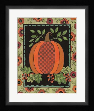 Framed Framed Patterned Pumpkin Print