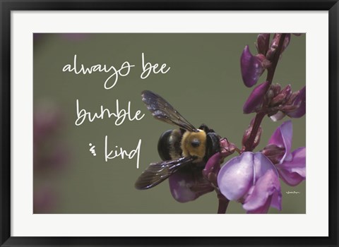 Framed Always Bee Bumble &amp; Kind Print