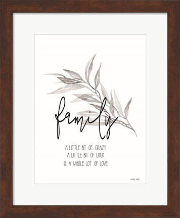Framed Family Love Print