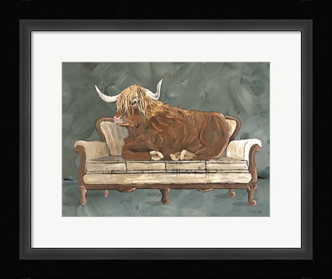 Framed Cowches III Print