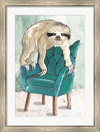 Framed Chill Sloth II Print