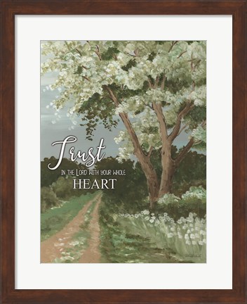 Framed Trust the Lord Print