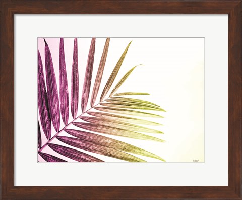 Framed Rainbow Leaf Print