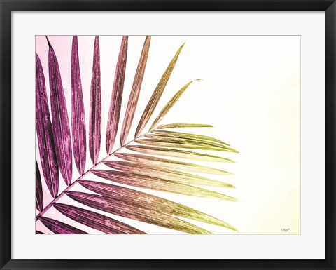 Framed Rainbow Leaf Print