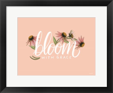 Framed Bloom with Grace Print