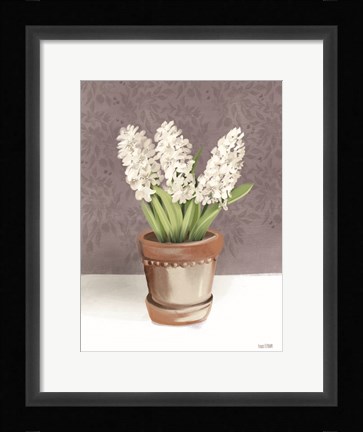 Framed House Hyacinth Plant Print