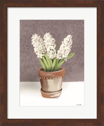 Framed House Hyacinth Plant Print