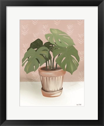 Framed House Monstera Plant Print