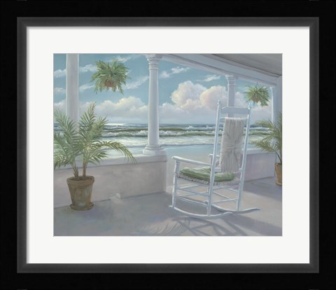 Framed Coastal Porch I Print