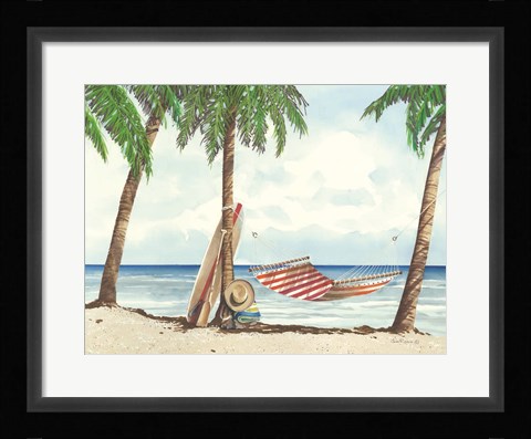 Framed Under the Palms Print