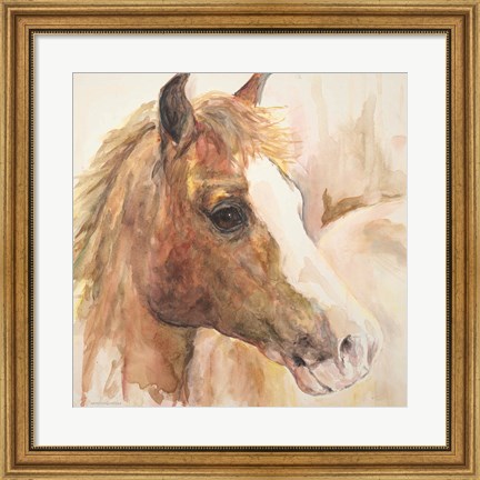 Framed Watercolor Horse Print