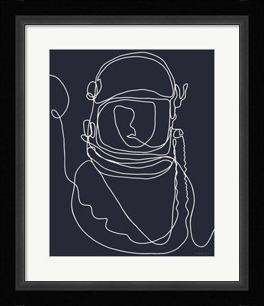 Framed Lines in Space 2 Print