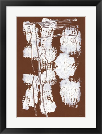 Framed Leaves, Berries and Twigs Print