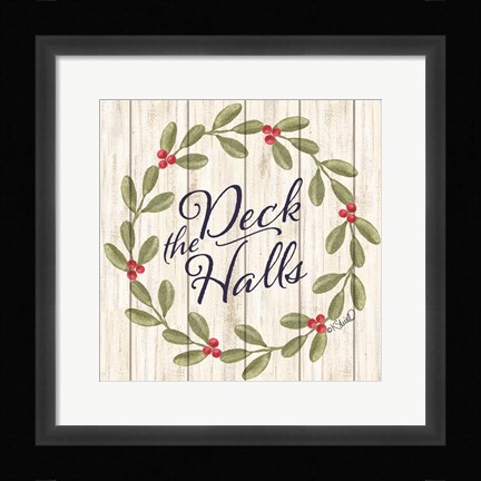 Framed Deck the Halls Print