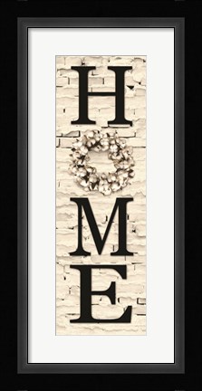 Framed Cotton Wreath Home Print