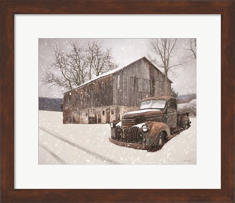 Framed Rustic Winter Charm Print